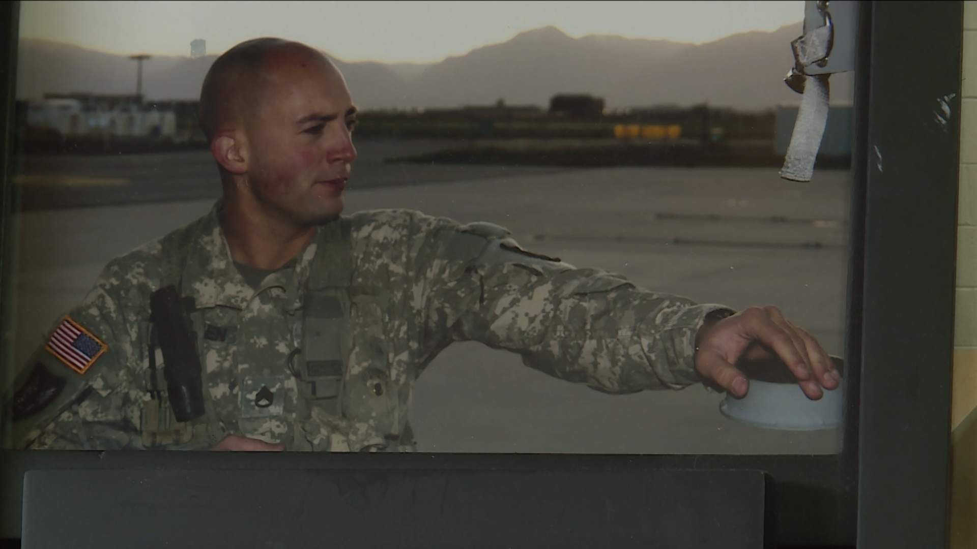 Linda Larsen’s son, Christian, who was best known as “Fox,” served as a combat medic. (Photo: Ray Boone, KSL TV)
