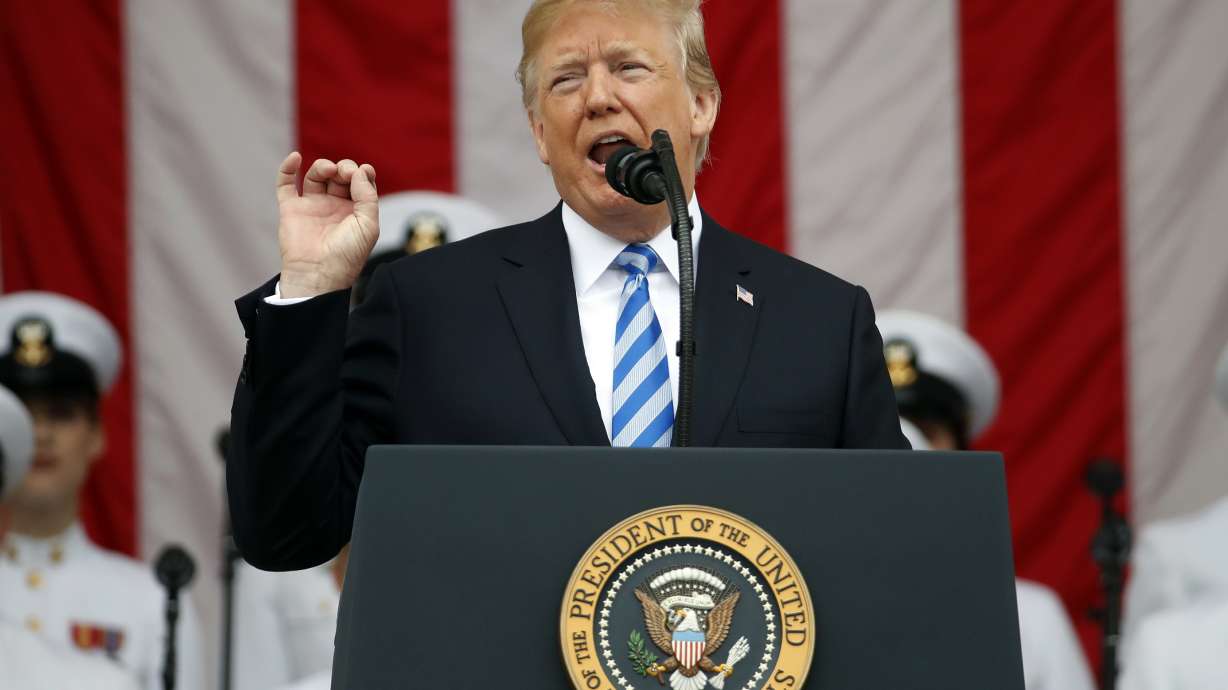 The Latest: Trump panned for 'tone-deaf' Memorial Day tweet
