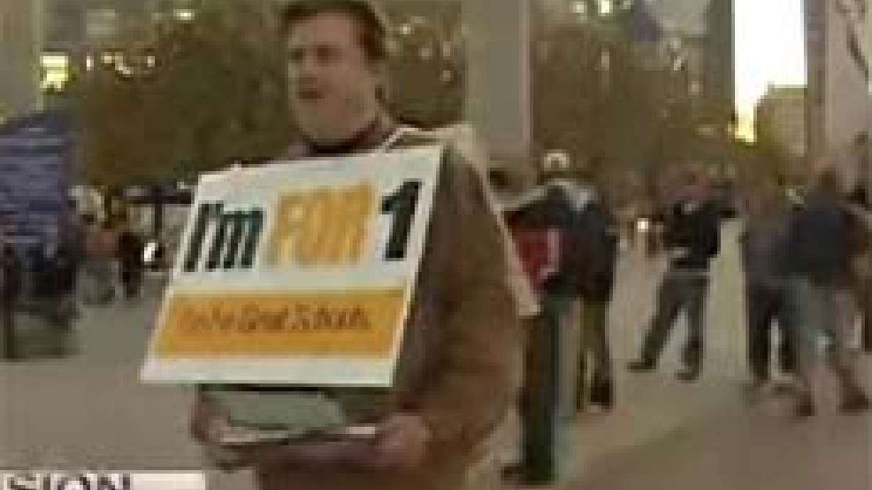 Supporters of School Vouchers Out in Force