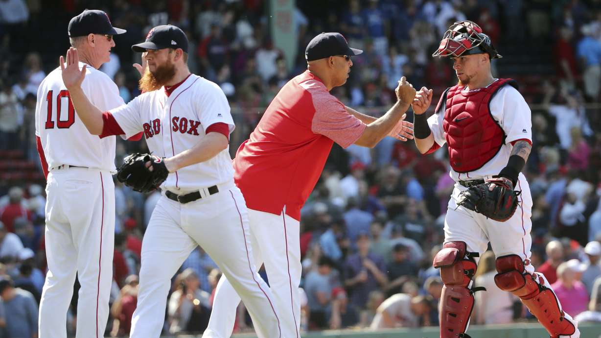 Martinez's homer leads Boston over Blue Jays 6-4 for sweep
