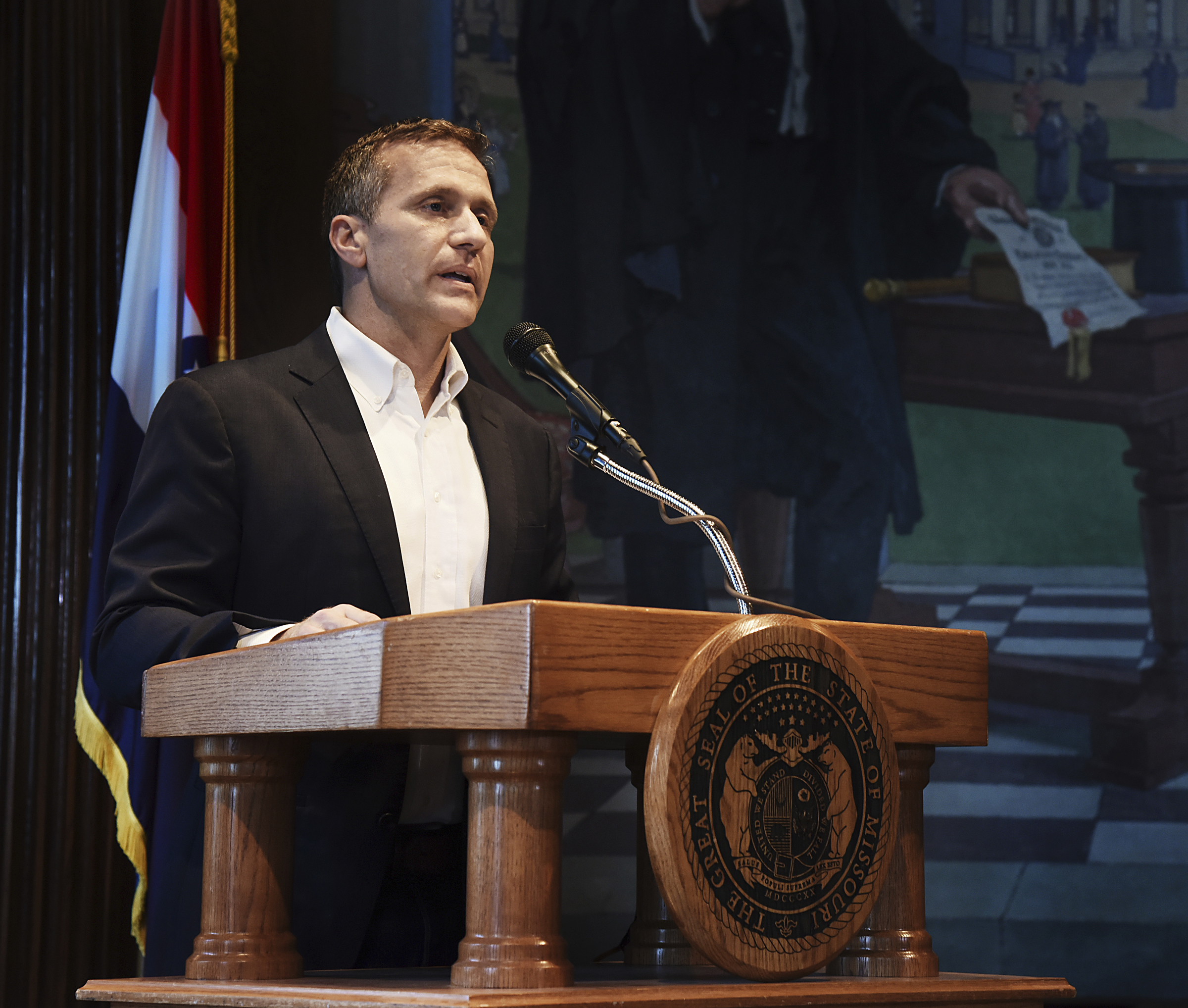 The Latest: Top Republicans welcome new Missouri Gov. Parson