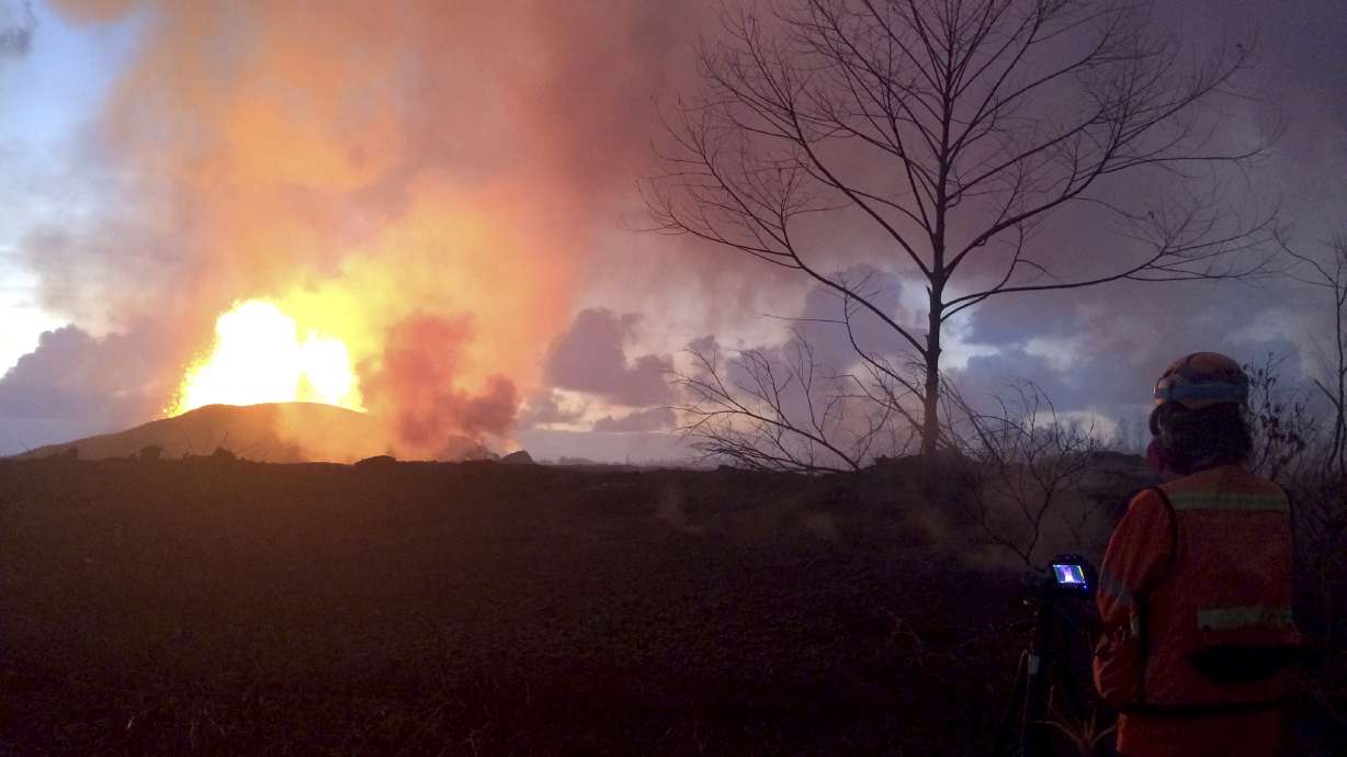 Hawaii volcano lava burns 2 buildings at geothermal plant