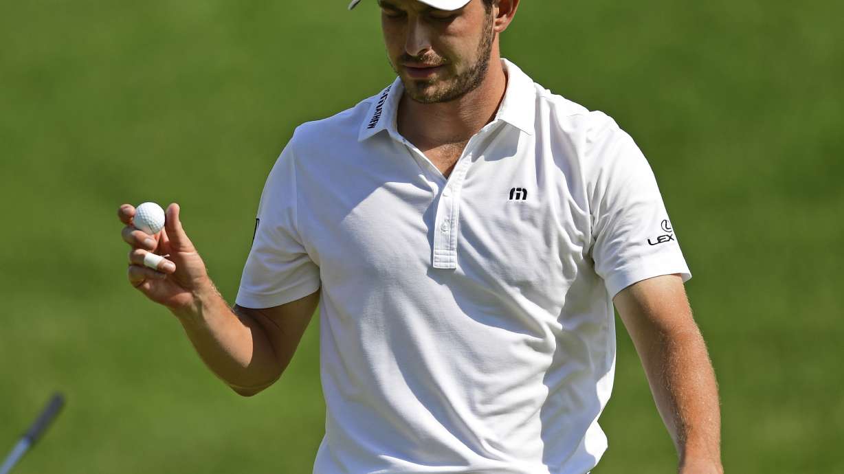 Cantlay's ace helps put him among leaders in Memorial