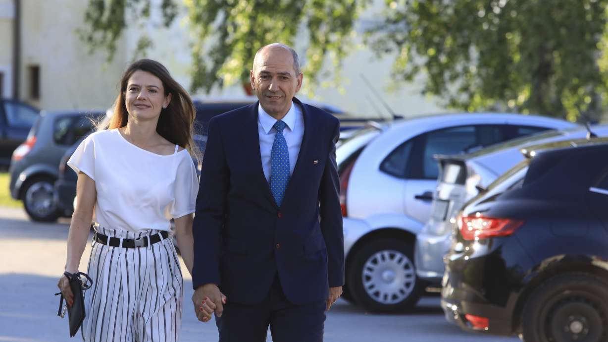 The Latest: Right-wing party has big lead in Slovenia