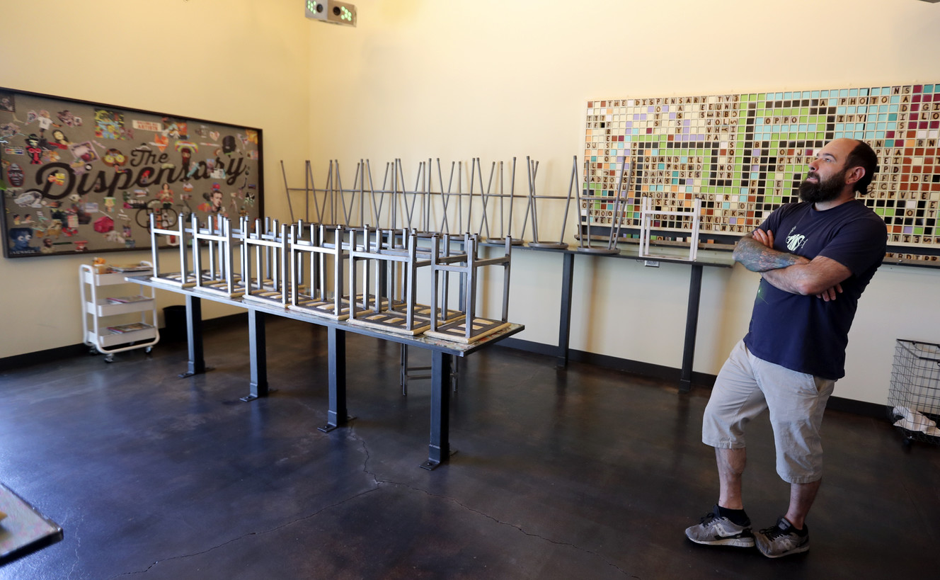 David Heiblim, owner of The Dispensary, works in his Salt Lake City restaurant on Monday, June 4, 2018. Photo: Kristin Murphy, KSL