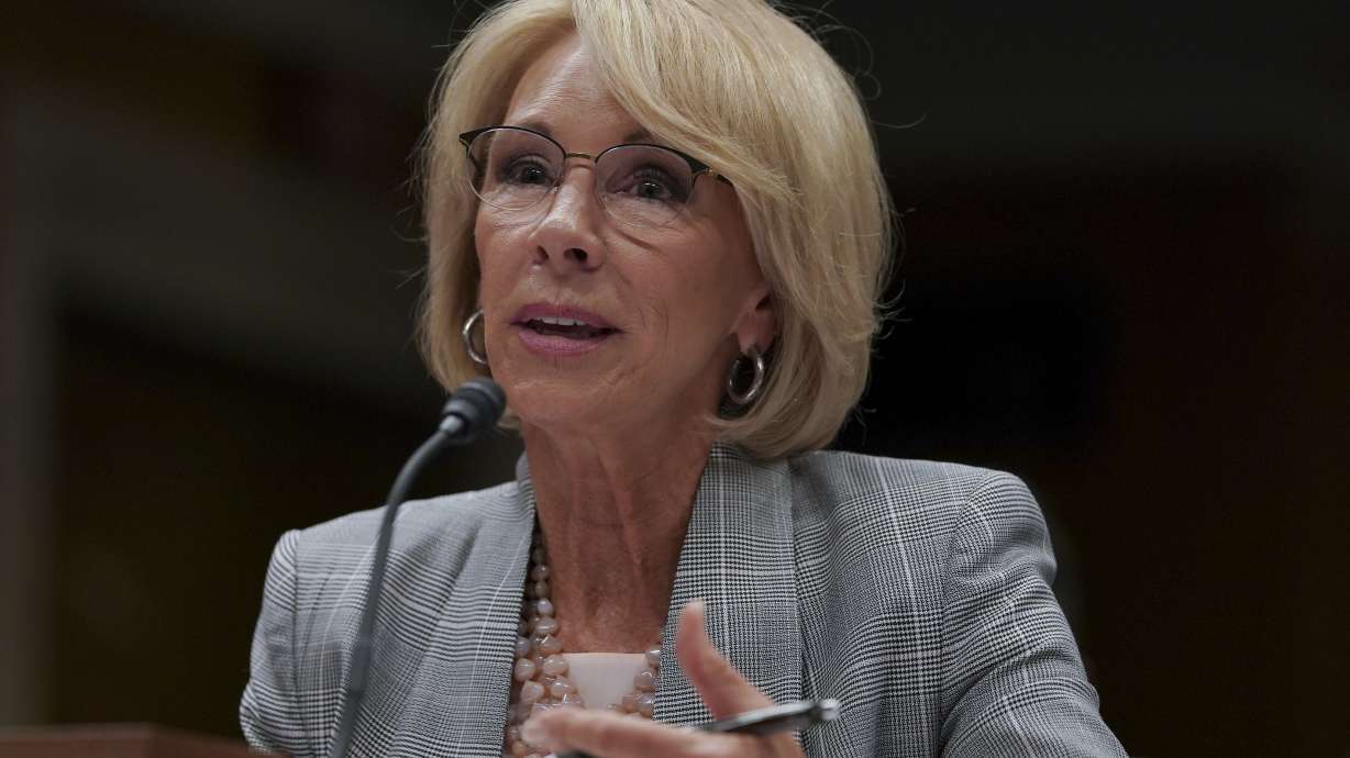 School safety panel will not look at guns, DeVos says