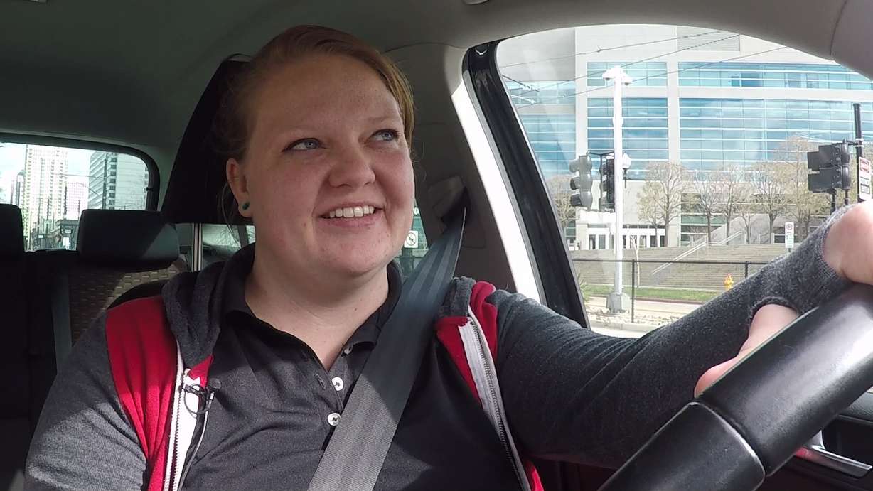 Kelly Chiodo was incorrectly listed on the state’s uninsured motorist’s database. Photo: KSL TV