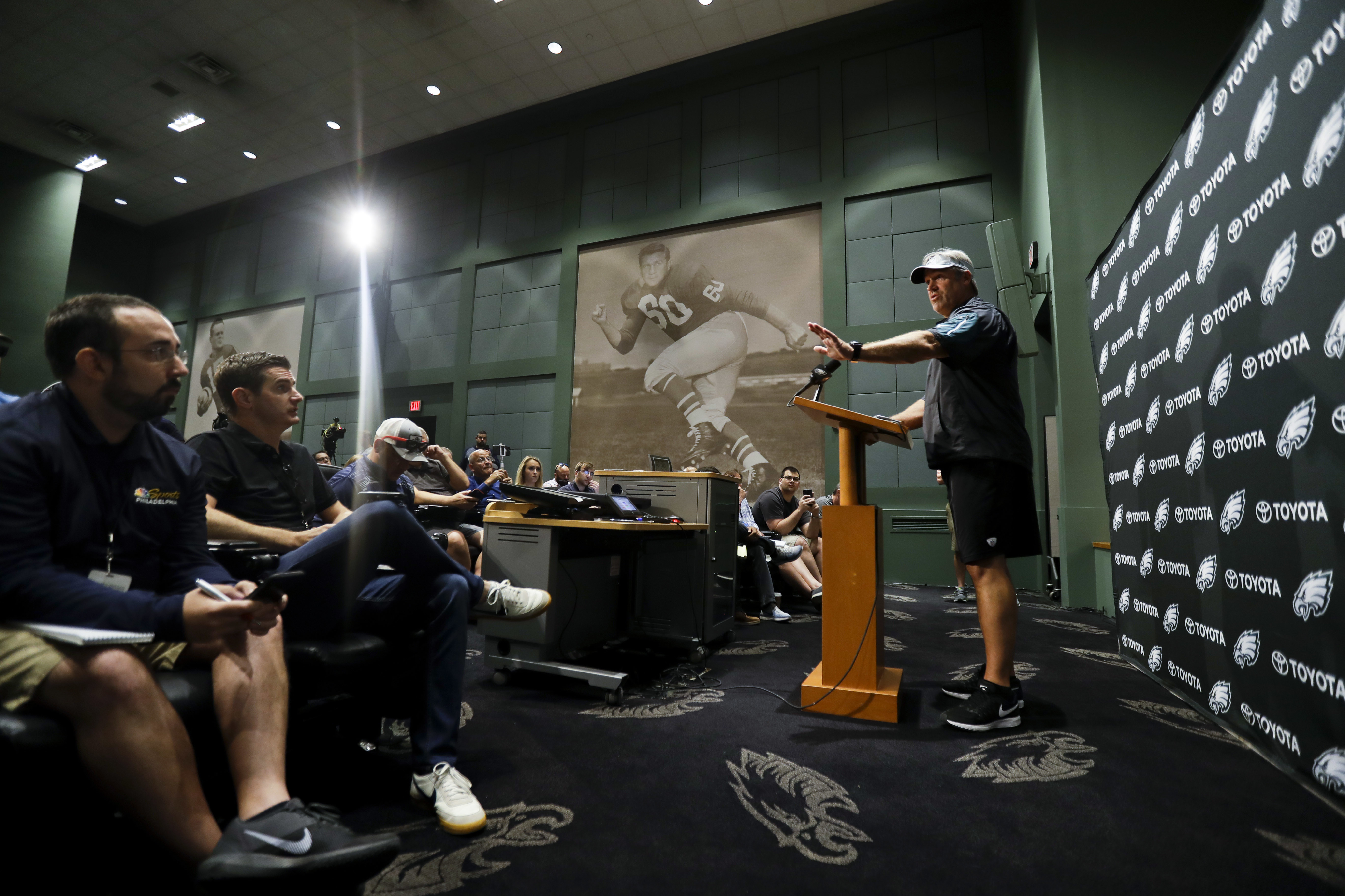 The Latest: Eagles players individually decided on WH trip