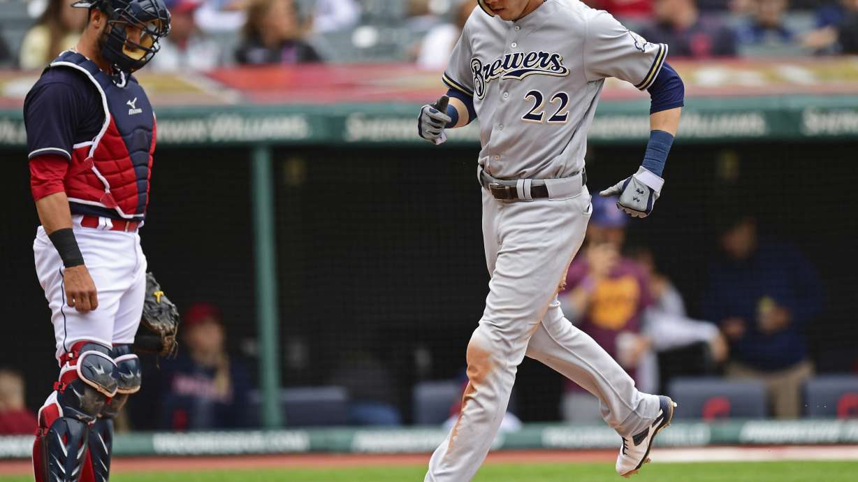 Carrasco strikes out 10 as Indians beat Brewers 3-1