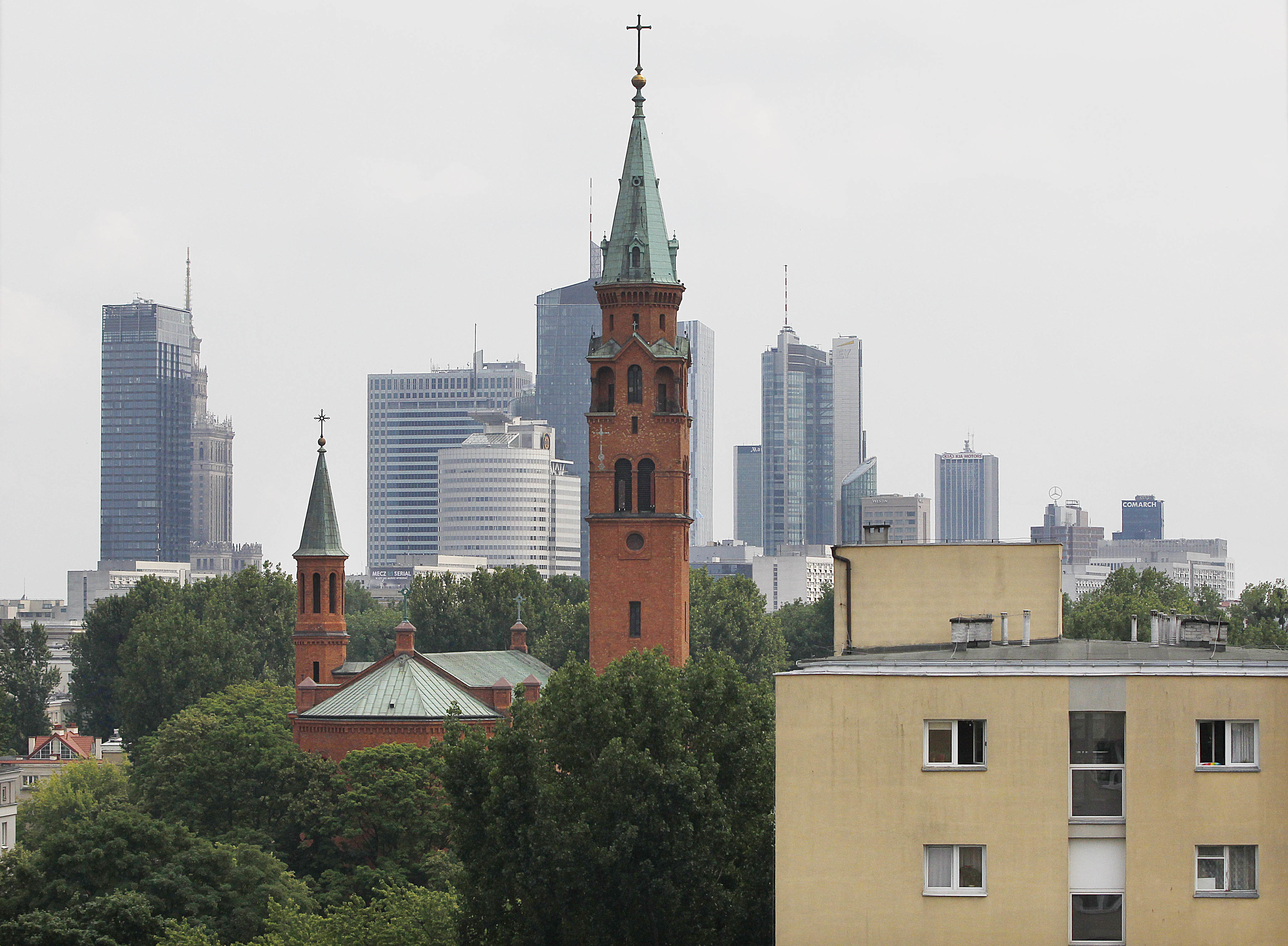 Once-drab Warsaw changed by wealth into booming modern city