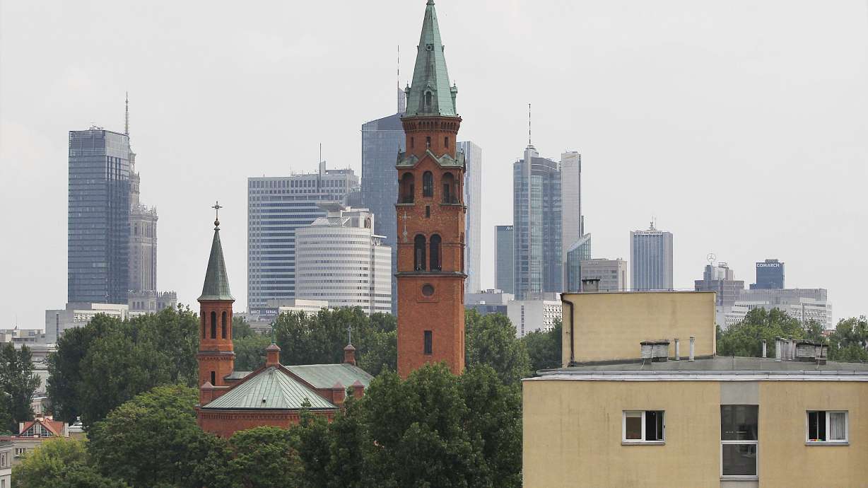 Once-drab Warsaw changed by wealth into booming modern city