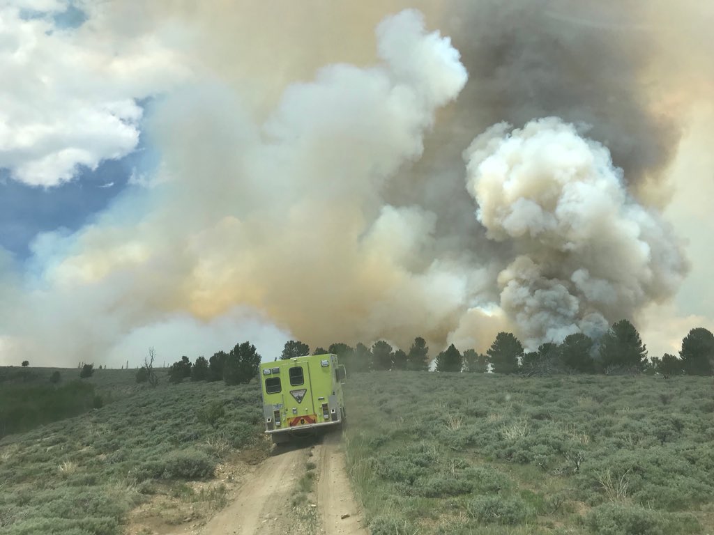Unexpected thunderstorm spreads prescribed fire in Emery County