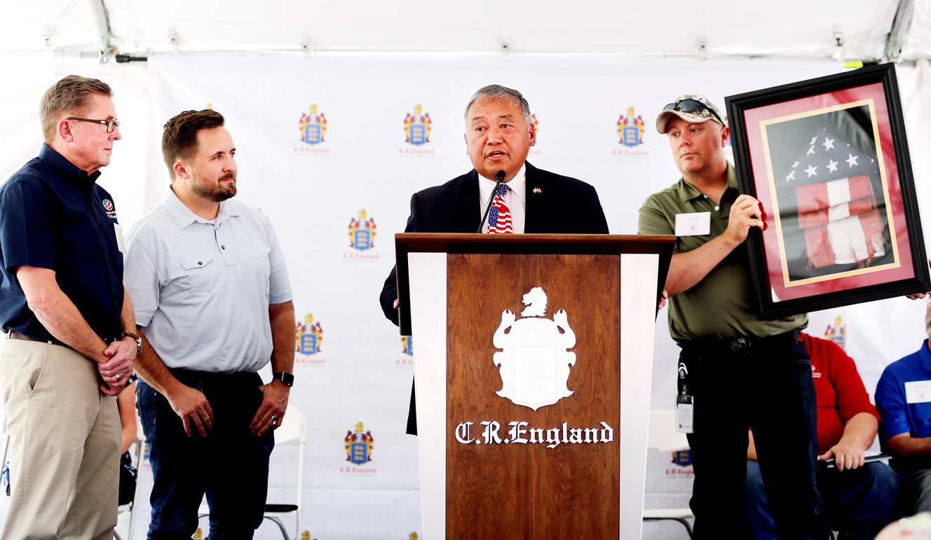 CR England honors military veteran employees