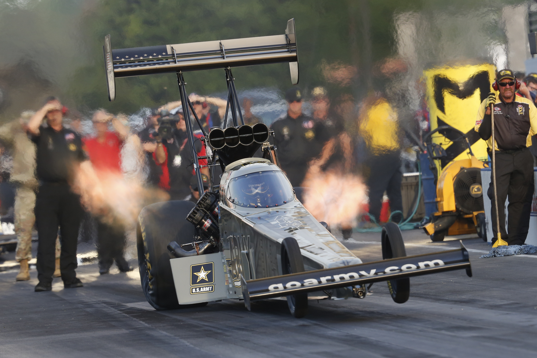Courtney Force leads Funny Car qualifying in Virginia