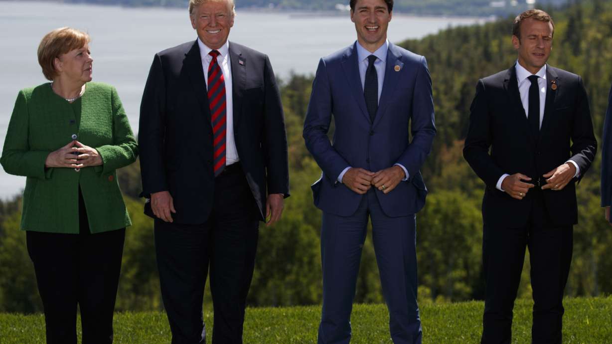 The Latest: In reversal, Trump doesn't endorse G-7 statement