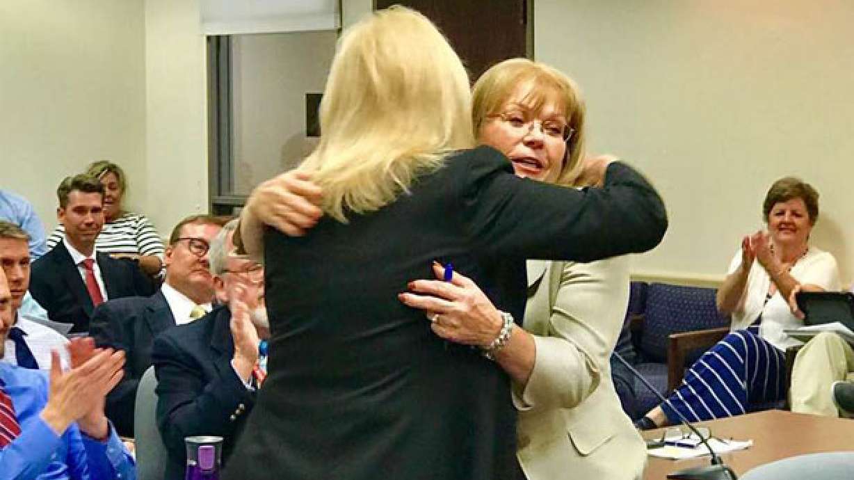 To 'make Sam proud': Ann Granato sworn in to fill late husband's spot on the Salt Lake County Council