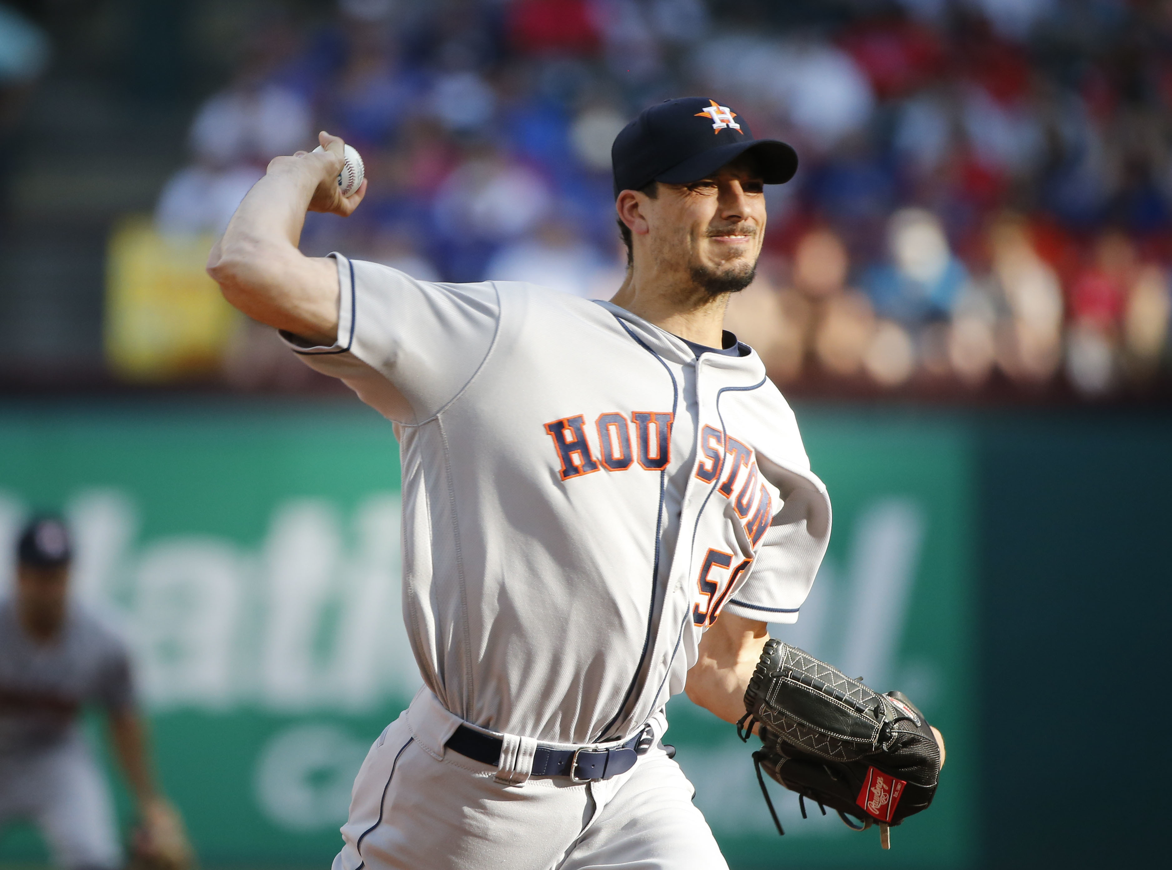 Morton plunks AL record 4, but Astros beat Rangers 4-3
