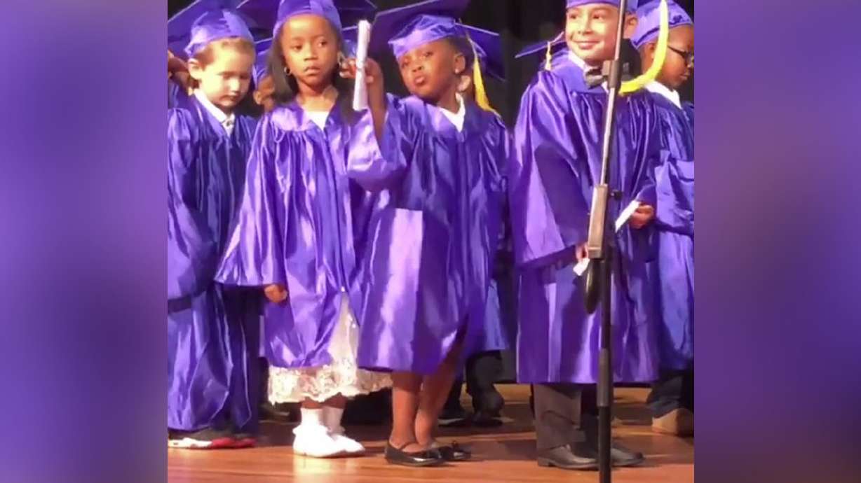 Have You Seen This? Pre-K graduate busts an adorable move