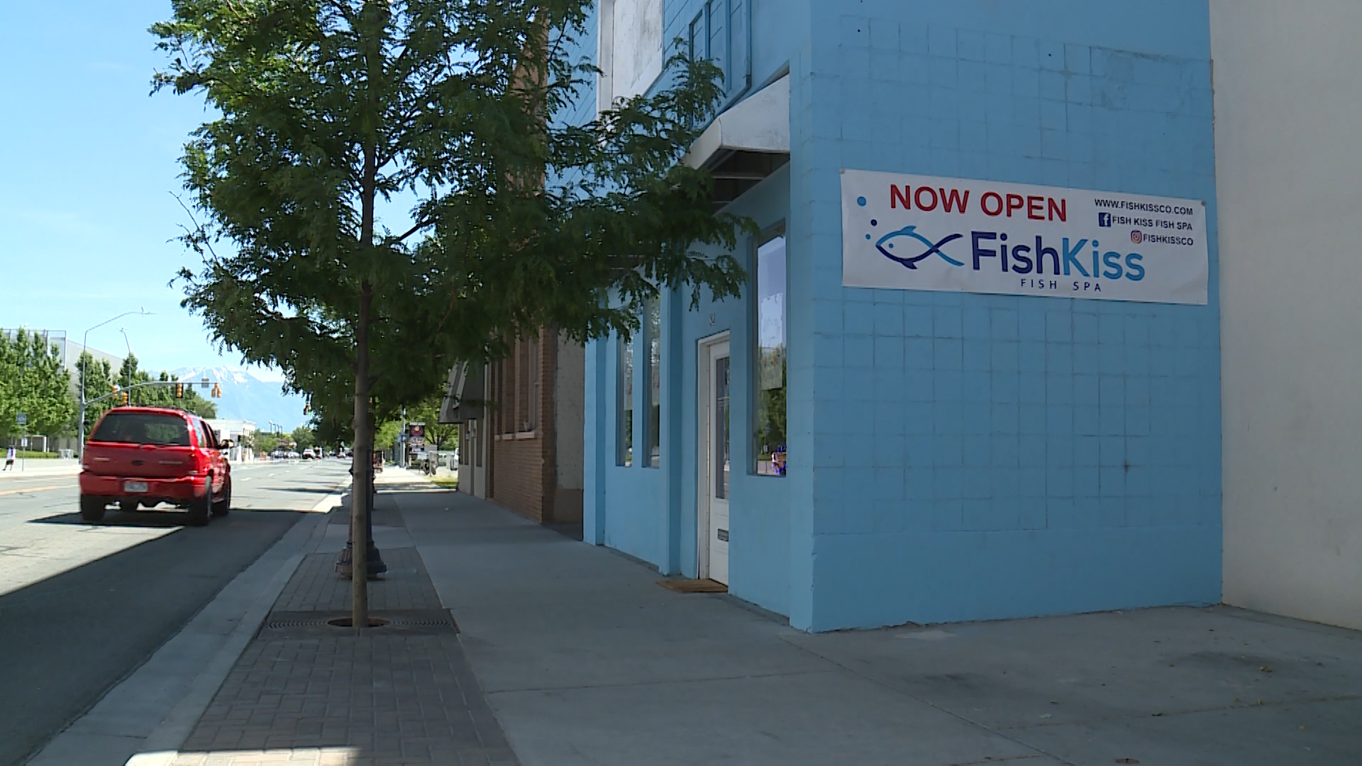 The owners say they worked for about 96 hours a week getting their space ready for the opening. Fish Kiss Spa is located at 32 S. Freedom Blvd. in Provo. (Photo: Ray Boone, KSL TV)