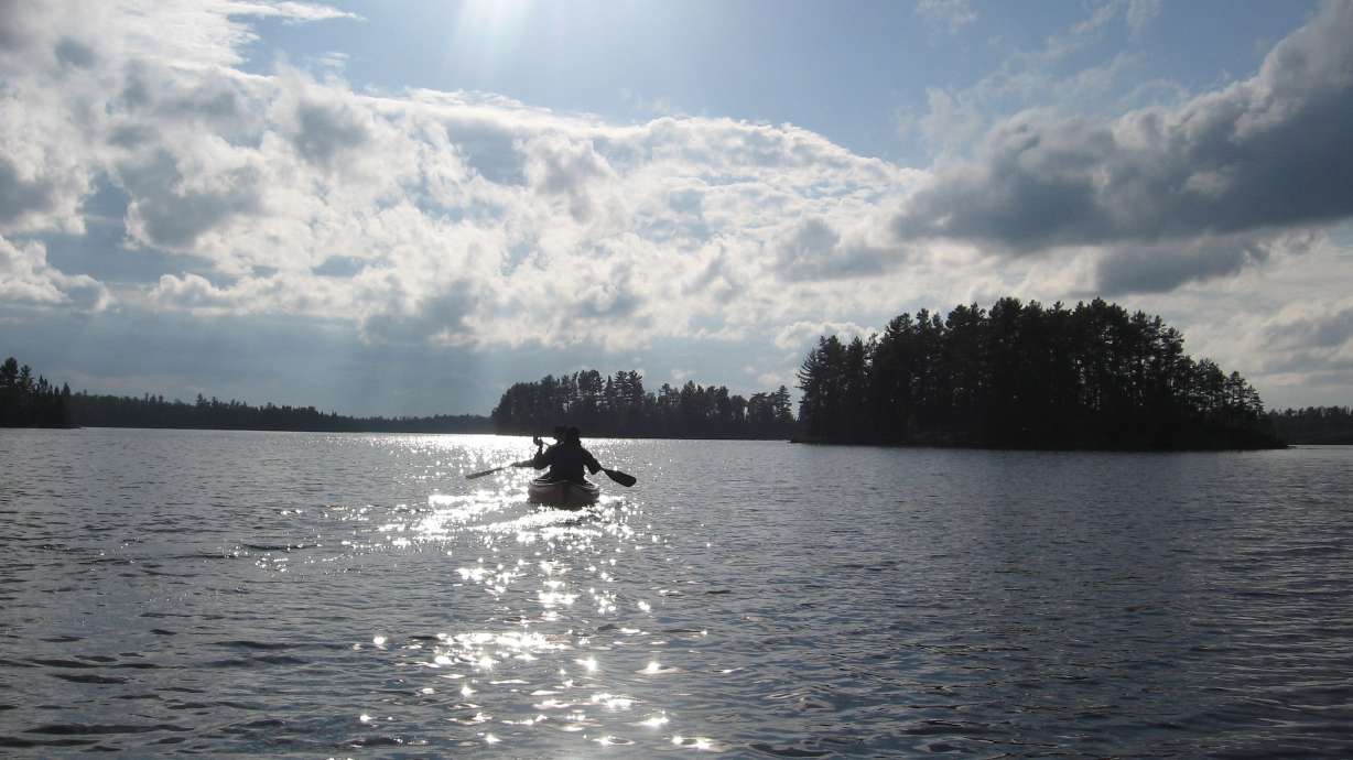 Canoeing in the wilderness of Minnesota's Boundary Waters