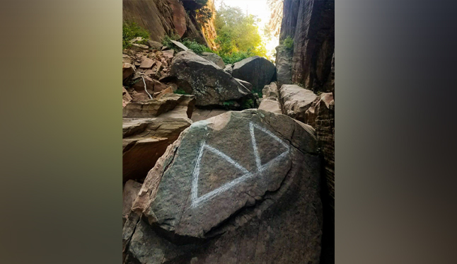 It’s not art, it’s vandalism: Graffiti found in Zion prompts reminder to 'leave no trace'