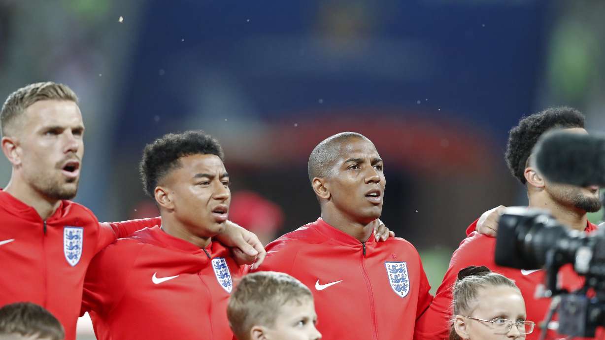 Midges annoy players from England and Tunisia in Volgograd