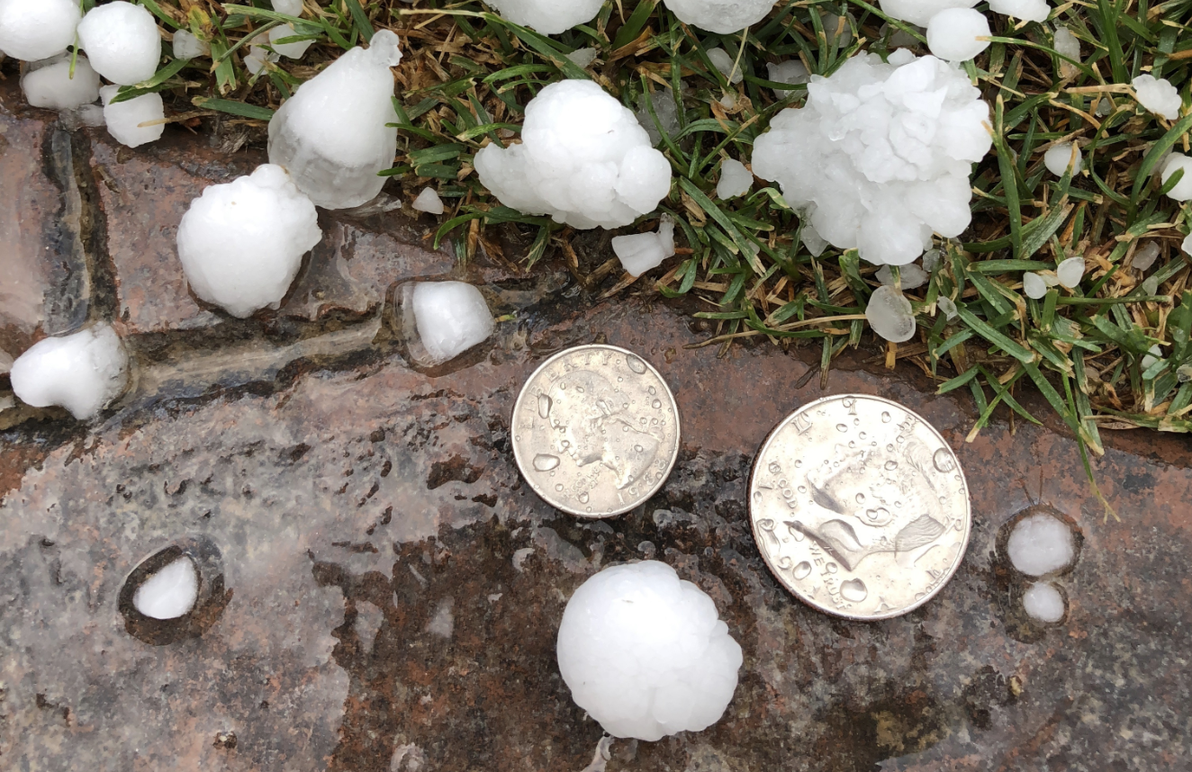 Severe storm brings half-dollar-sized hail to several parts of the valley