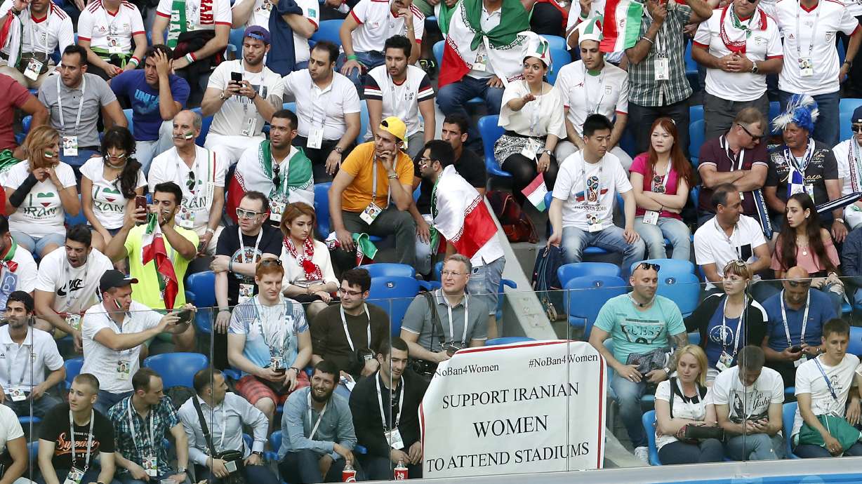 Iran player dodges question on women's rights at World Cup