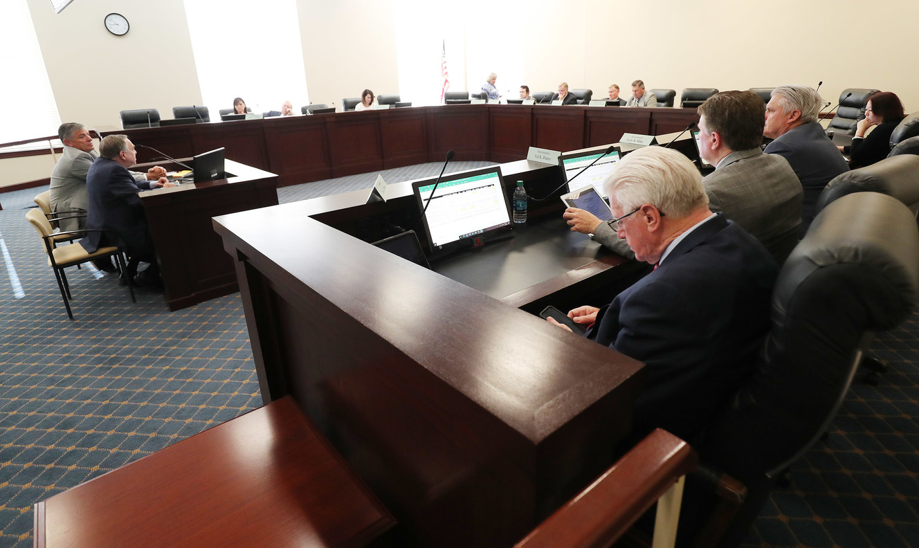 David Buhler, commissioner of higher education, speaks during a legislative appropriations subcommittee on the status of tuition waivers at state colleges and universities at the Capitol in Salt Lake City on Tuesday, June 19, 2018. (Photo: Jeffrey D. Allred, KSL)