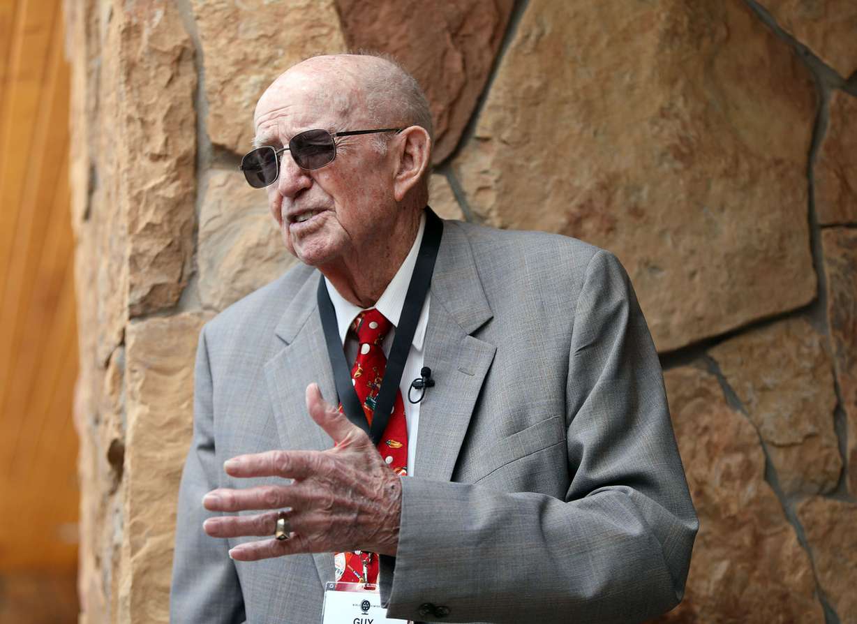 Guy Wilkins, who has been in the salt industry for over 50 years, talks about salt at the 2018 World Salt Symposium at Stein Eriksen Lodge in Park City on Tuesday, June 19, 2018. (Photo: Kristin Murphy, KSL)