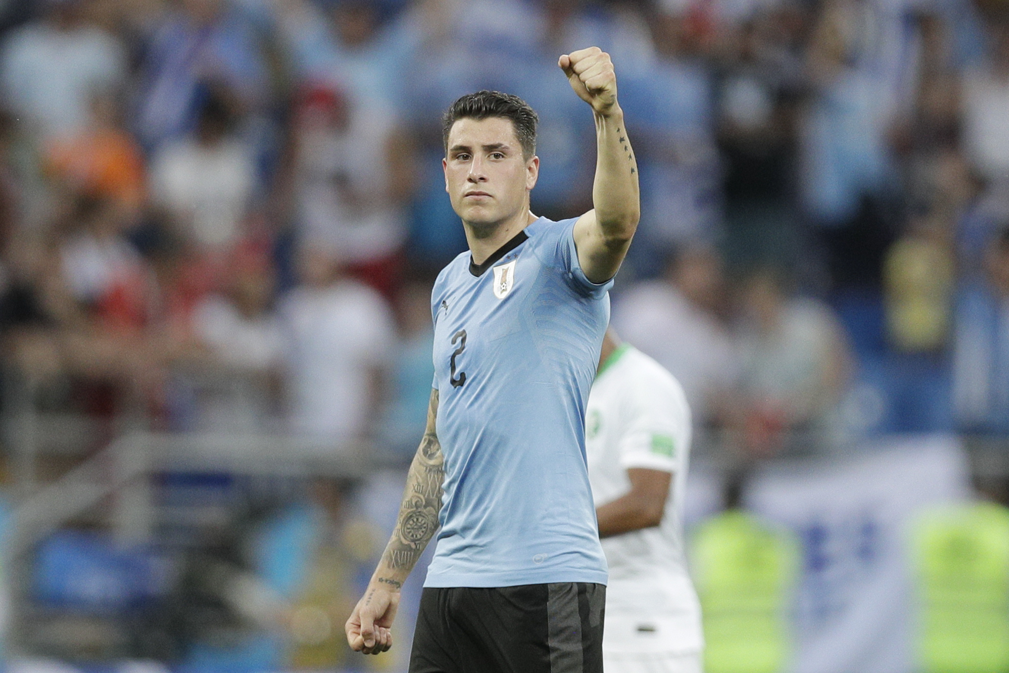 Uruguay defender Gimenez ruled out of final group match