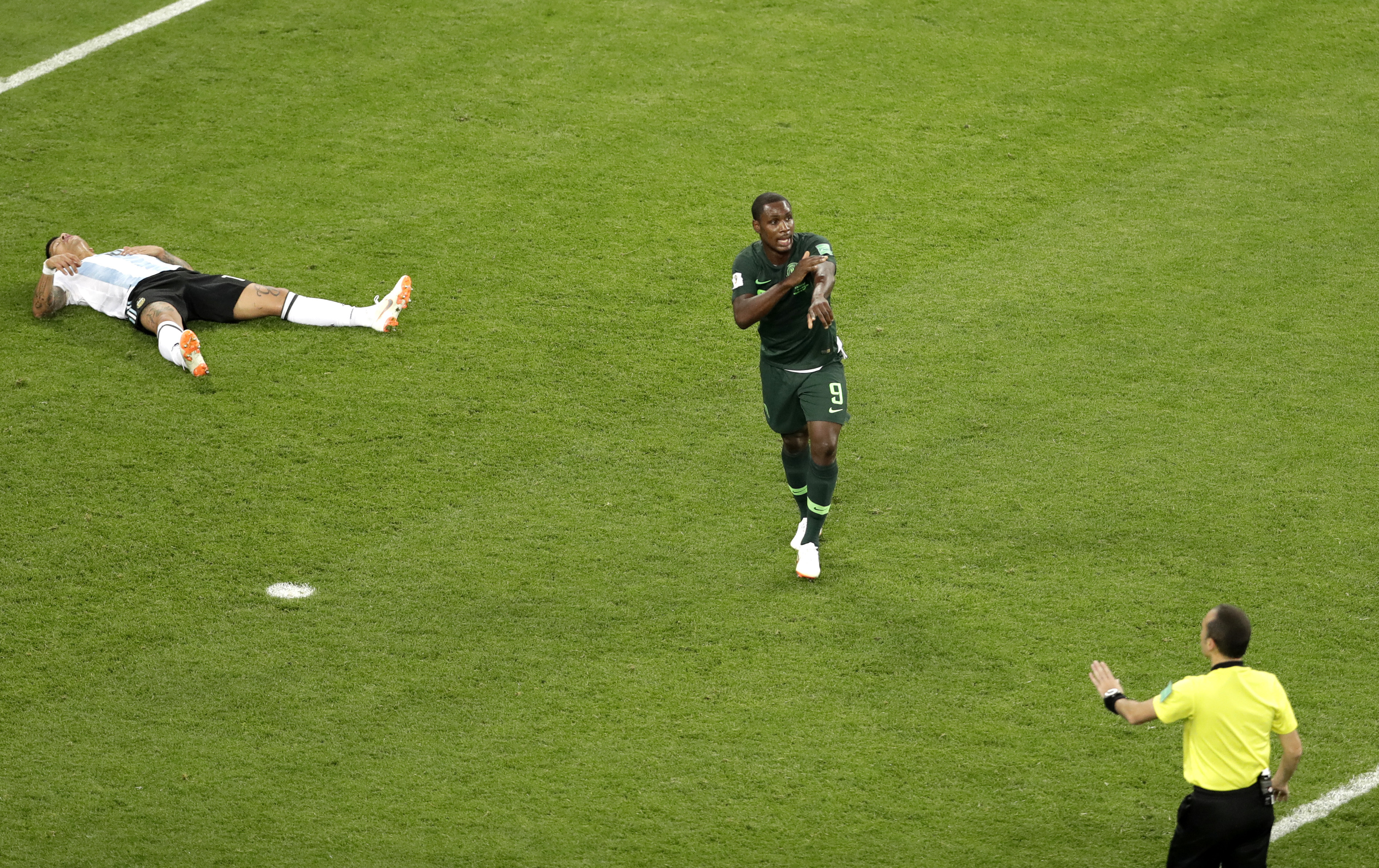 Nigeria complains about video review call against Argentina