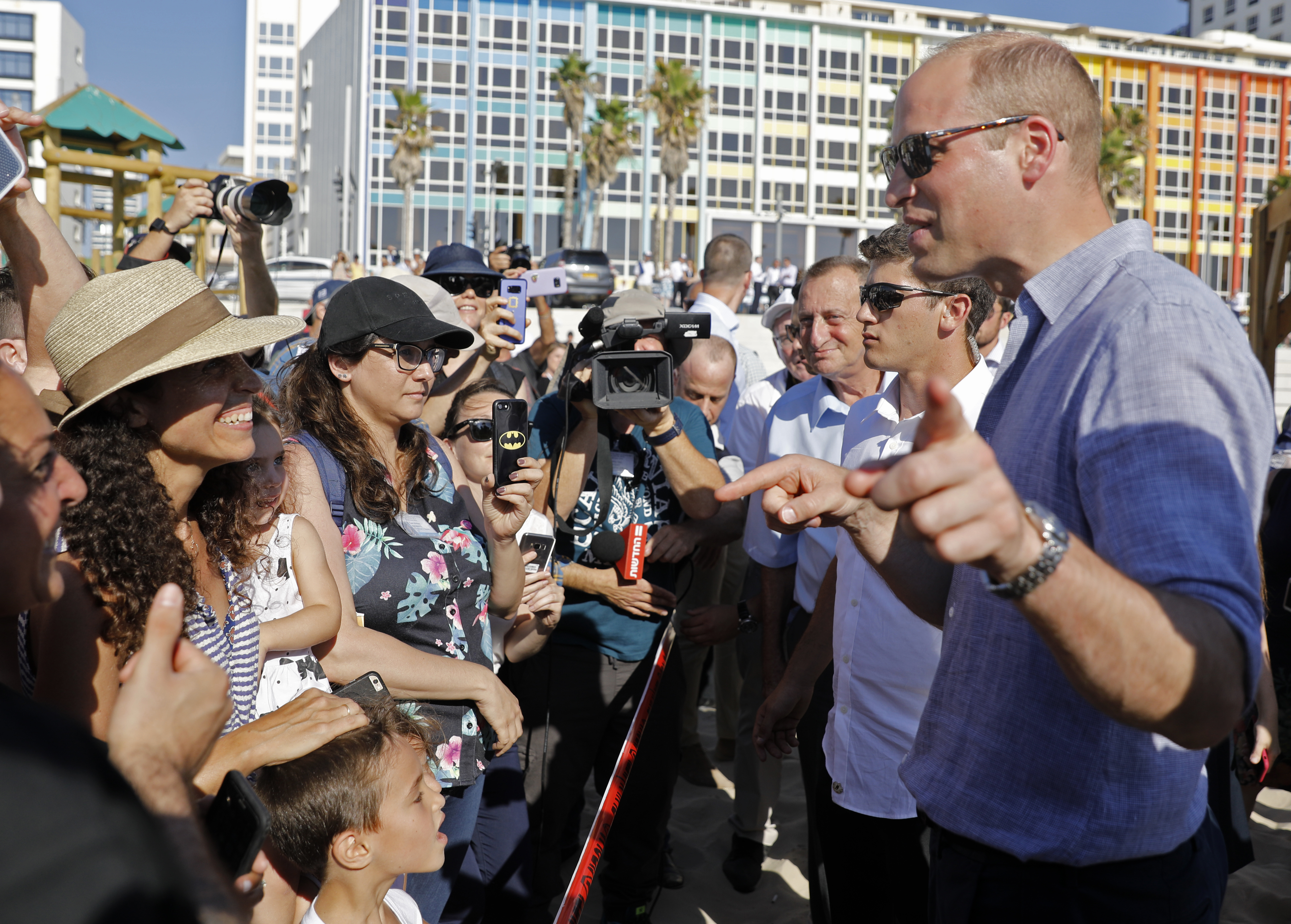 The Latest: Prince William visits Palestinian refugee camp