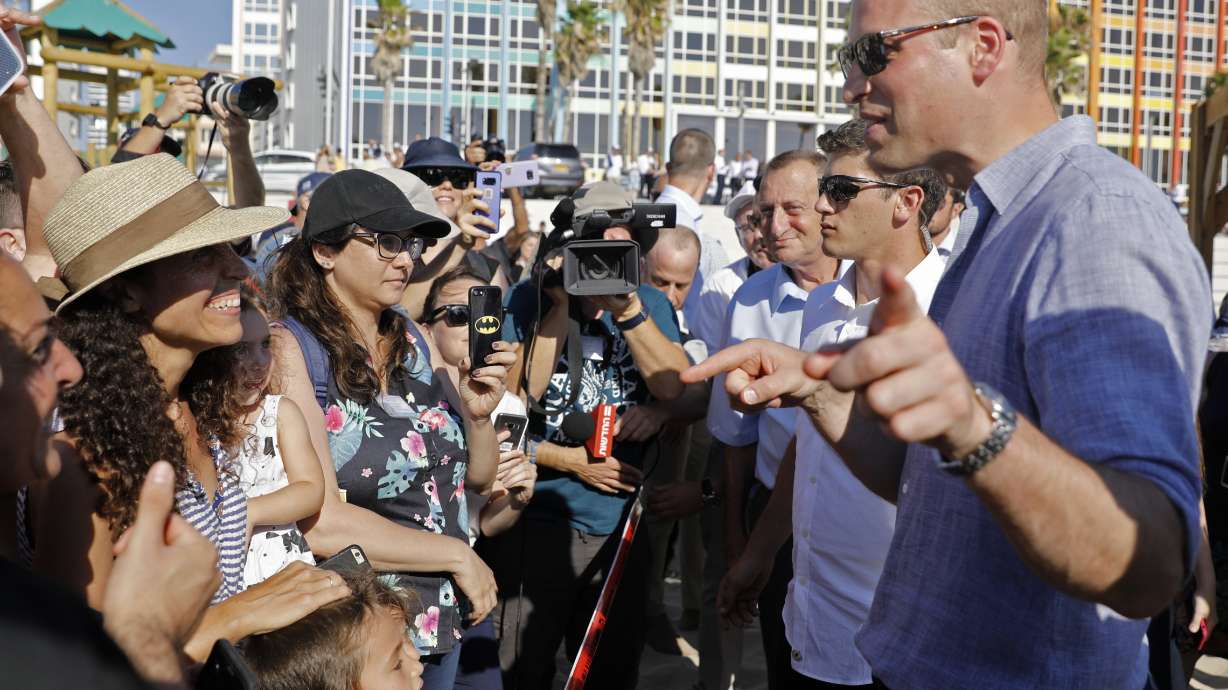 The Latest: Prince William visits Palestinian refugee camp