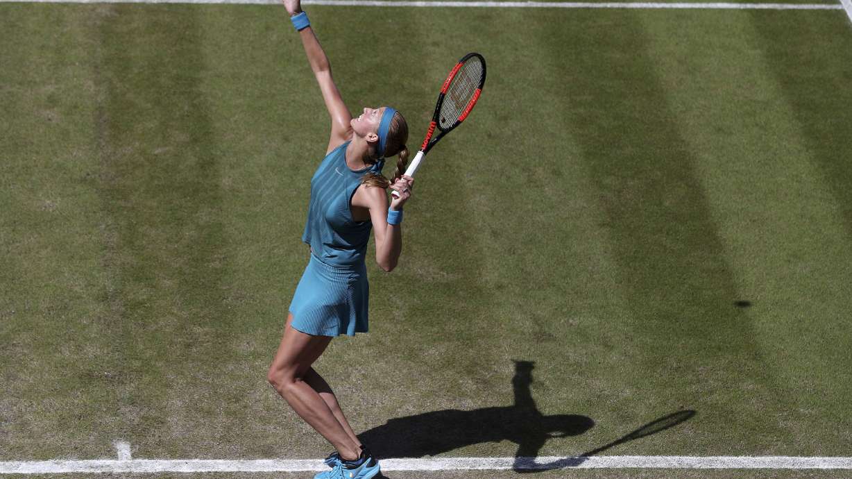 Kvitova pulls out of Eastbourne with hamstring injury