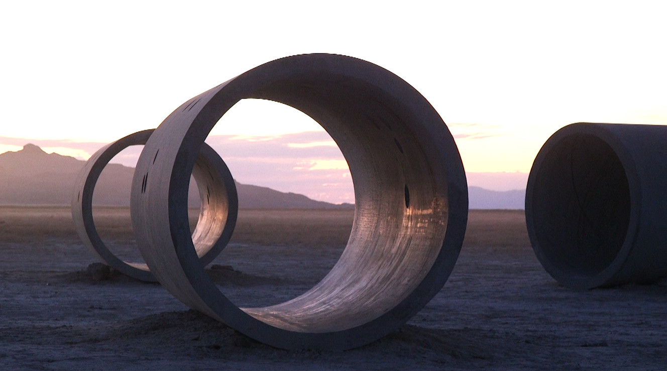 The Sun Tunnels are an iconic work of modern art created in the 1970s by sculptor Nancy Holt, who died in 2014. The world-renowned work of art was designed to be especially dazzling on the summer and winter solstices. On Thursday, June 21, 2018, the sun rises on the horizon at the northernmost point of the solar cycle. At sunrise and sunset on that day, the sun touches the horizon at a point perfectly centered on an imaginary line drawn through two of the tunnels. (Photo: Ken Fall, KSL)