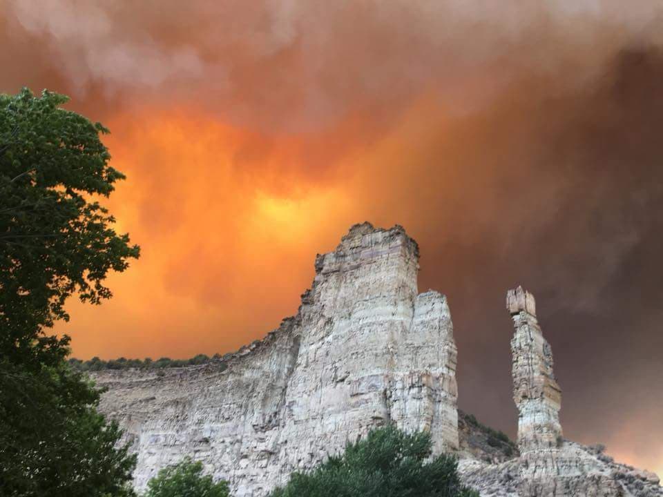 User submitted: Photos show fires and smoky sunsets