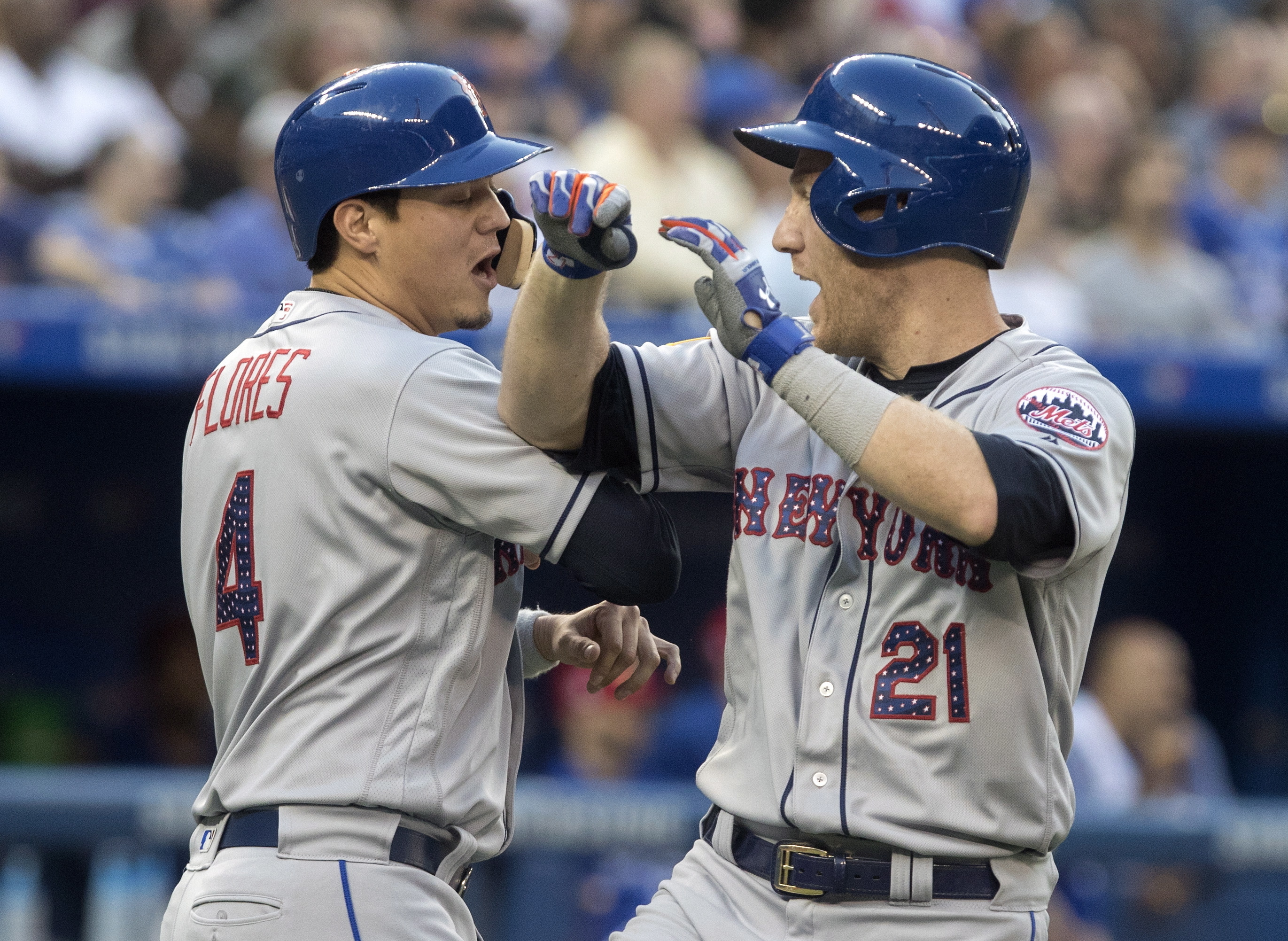 Frazier hits 2-run homer, Mets beat Stroman, Blue Jays 6-3