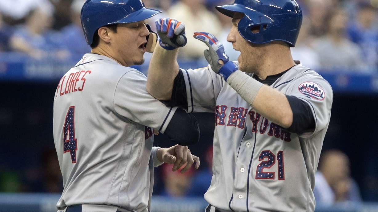 Frazier hits 2-run homer, Mets beat Stroman, Blue Jays 6-3
