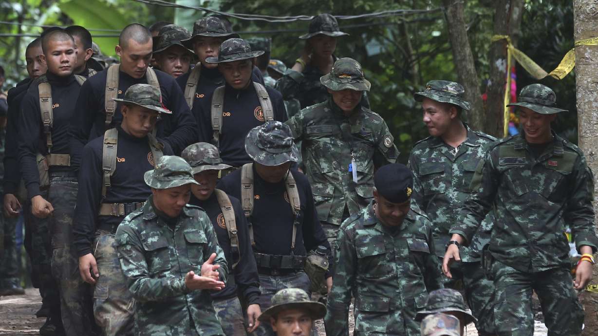 The Latest: English, Swedish players hope for cave rescue
