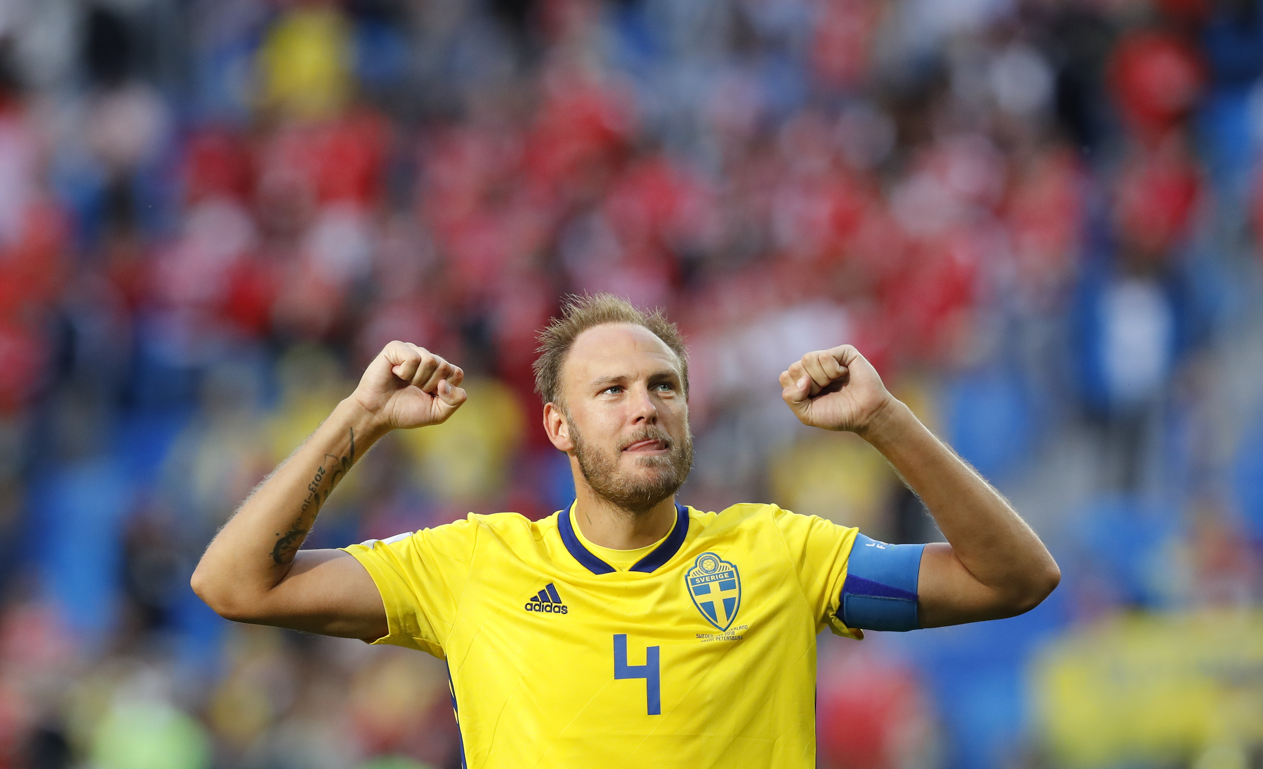 Granqvist welcomes baby, preps for England at World Cup