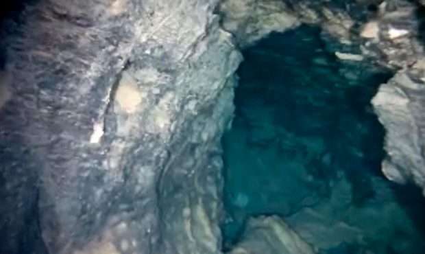 Small openings inside a cave in Logan Canyon show similar geology to the cave where rescuers are working to help a soccer coach and 12 boys in Thailand. (Photo: Wendell Nope)