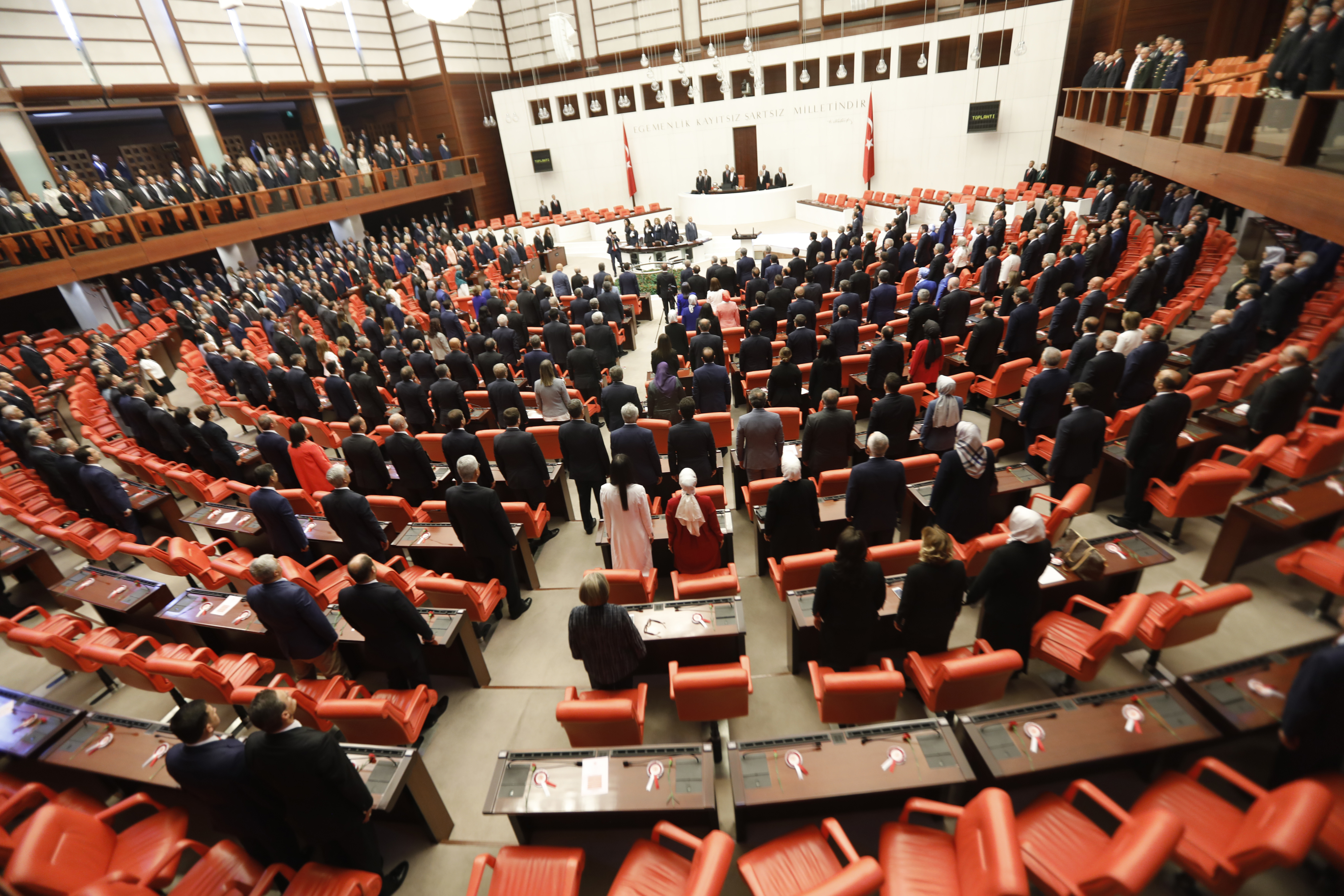 Turkish lawmakers take oath for parliament under new system