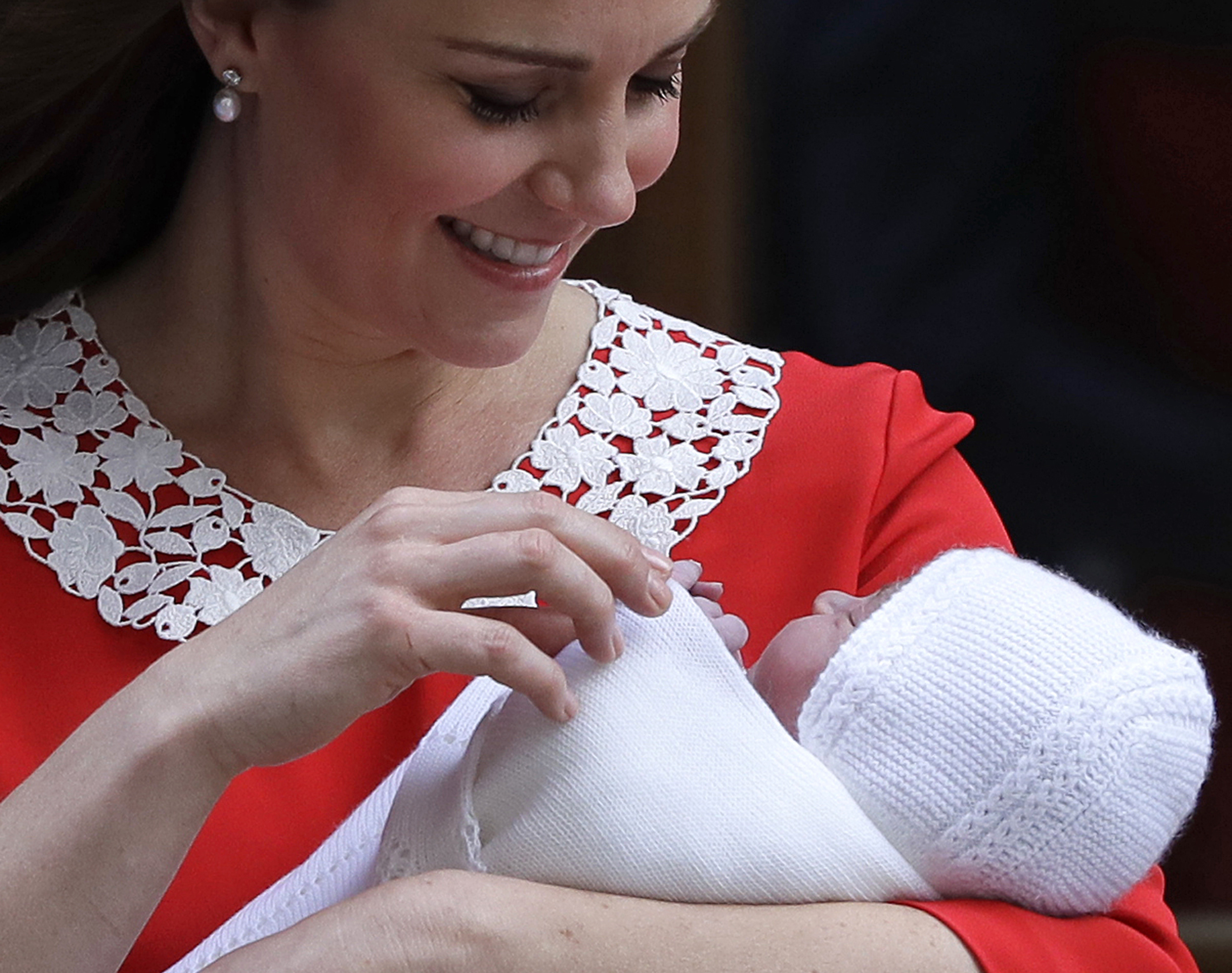 William, Kate's third child Prince Louis christened