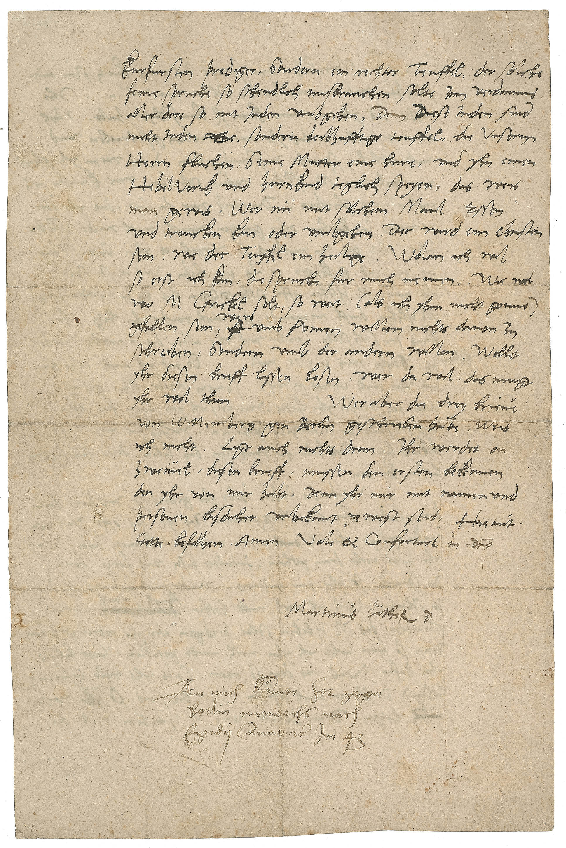 Martin Luther letter critical of Jews is up for auction