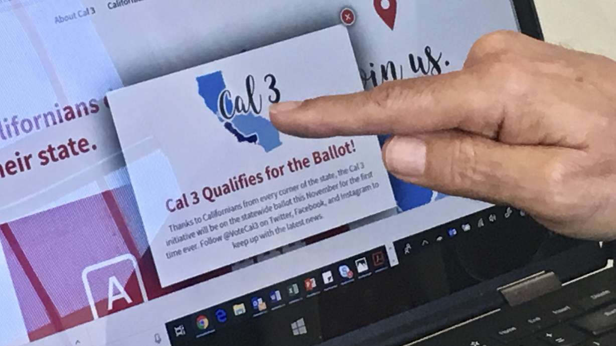 Opponents sue to nix ballot measure to split California in 3