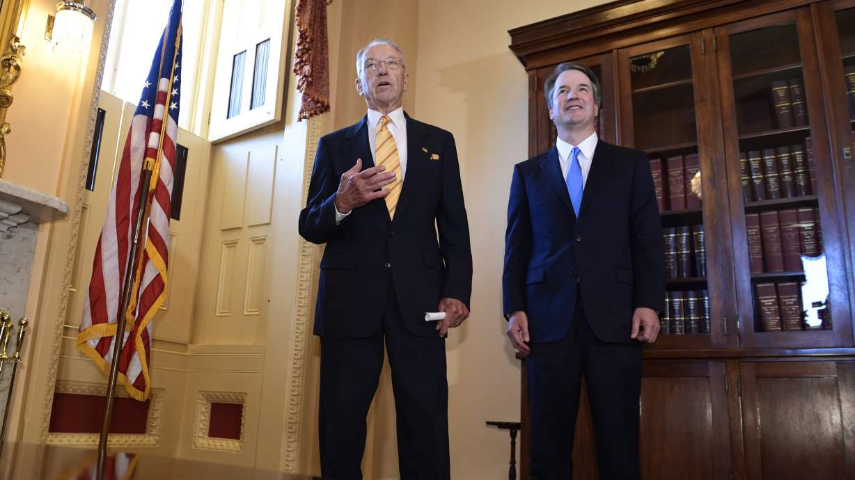 Kavanaugh works Capitol Hill as Dems warn of rightward tilt