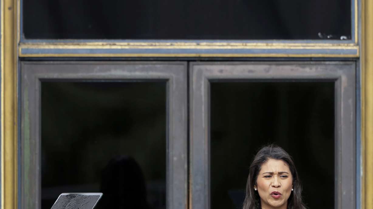 The Latest: Well-wishers line up to meet San Francisco mayor