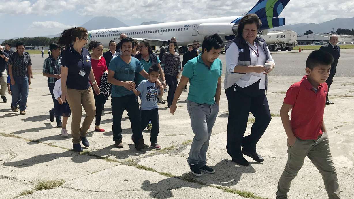 Hugs and sobs: Families separated in US return to Guatemala