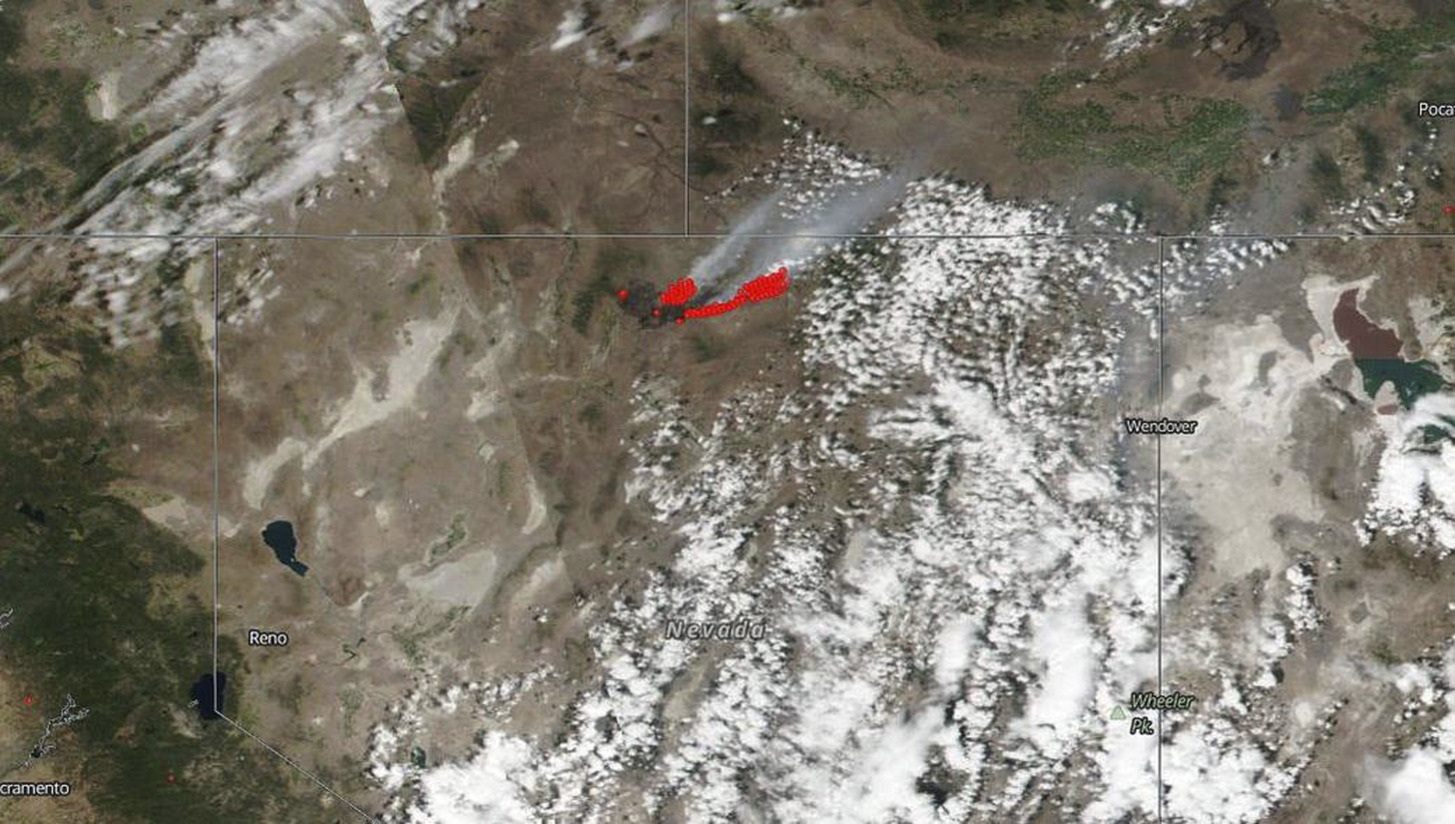 The Latest: Massive Nevada wildfire human-caused